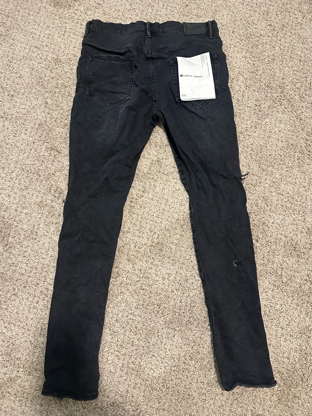 Slim Black Men's Skinny Jeans - Clean Minimal Design